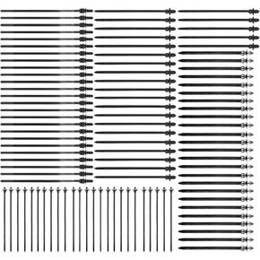 100 قطعة كابل تثبيت عالمي بسحاب وربطة عنق وربطات تثبيت وربطات أسلاك لتثبيت السيارة في السيارة وربطات أسلاك ومشابك تثبيت وربط الأسلاك لربط الأسلاك الداخلية وبناء السيارات وما إلى ذلك in Kuwait