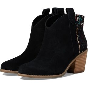 TOMS Constance Black Suede/Global Woven 6 B (M)