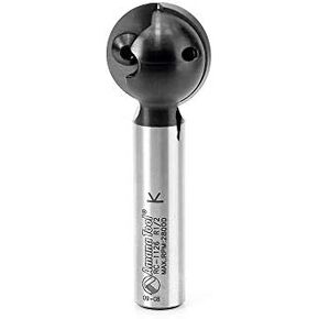 Amana Tool RC-1126 Carbide Tipped CNC Ball End Insert Router Bit 1/2 R x 1 Inch D x 1/2 CH x 1/2 SHK