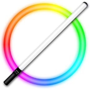 Dracast X-Series 800 Full Color Spectrum RGBWW Tube LED Video Light | App Control | Adjustable Color Temperature CCT 2700K - 6500K | Special Effects and Presets | Internal 2600 mAh Battery | 96+ CRI