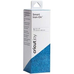 Cricut Smart Iron On (5.5in x 19in, Glitter Fluorescent Pink) for Joy machine - matless cutting for shapes up to 4ft, & repeated cuts up to 20ft