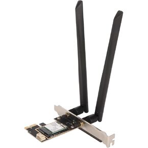 WiFi 7 Card, High Speed Wireless Connection, Bluetooth5.4, PCIe X1, for Win 10 11 PC, MU MIMO Technology, WPA4 Encryption, OS