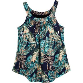 ANYFITTING Women's Built in Bra Tank Top Summer Trendy Tops Flowy Loose Fit Casual Halter Cami Camisole Tops S-3XL