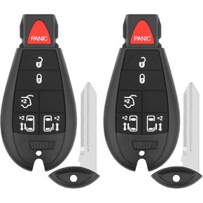Key Fob Replacement for 2008-2020 Dodge Grand Caravan/ 2008-2016 Chrysler Town and Country Car Keyless Entry Remote Control, M3N5WY783X IYZ-C01C, 6 Btn, 2Pcs
