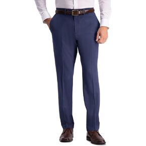 Kenneth Cole Men's Slim Fit Solid Performance Dress Pant, Dark Heather Grey, 38W x 32L