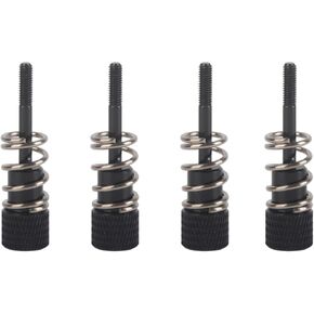 Aluminum M3 Installation Screws for CPU Water Cooling Block, Compatible with for 1150 1151 1155 1156, 4pcs, Variety of Colors Available (Black)
