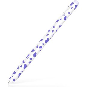 AZF Milk Print Pencil Case, Compatible with Samsung Galaxy Tab S7/S7+/S7 FE/S8/S8+/S8 Ultra/S9/S9+/S9 Ultra S Pen Case, Top and Bottom Cover Separation, Support Magnetic Charging. (Black)