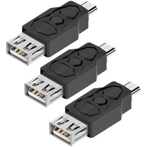 Micro USB 2.0 Adapter, Black, Type A Male/Micro-B Male, A Male to Micro B High Speed USB Cable
