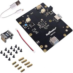 GeeekPi X820 V3.0 2.5" SATA HDD/SSD Shield Expansion Board Kit for Raspberry Pi 1 Model B+/ 2 Model B / 3 Model B / 3 Model B+