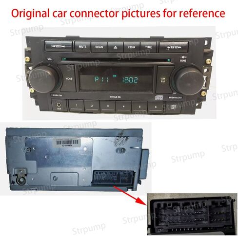 16pin Car Radio Stereo Power Retrofit Harness Cable Wire for Jeep Wrangler Compass/Chrysler/Dodge Connector w/Can Bus(XP) in Saudi Arabia