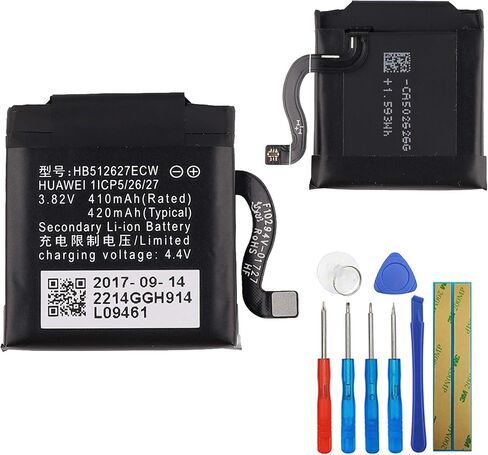 Replacement Battery HB512627ECW Compatible with Huawei Watch 2 / Watch 2 Pro/GT with Tools in Saudi Arabia