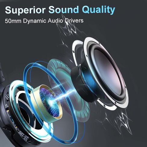 سماعة ألعاب لاسلكية من سيندا V7 مع ميكروفون للكمبيوتر الشخصي، PS5، PS4، سماعات ألعاب ثلاثية الوضع 2.4 جيجا هرتز لاسلكية/بلوتوث 5.0/3.5 ملم مع ضوء RGB، بطارية 20 ساعة in Kuwait