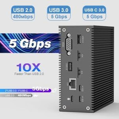 محطة إرساء USB C 16 في 2 شاشة ثلاثية عالمية USB C Dock، 4K HDMI، VGA، 100W PD مدخل متعدد المنافذ متعدد المنافذ لأجهزة MacBook Pro/Air، Lenovo، HP، Dell USB-A/C 3.0، RJ45، الصوت والميكروفون، SD/TF in Kuwait