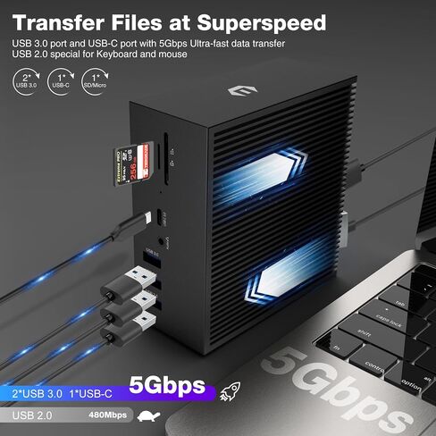 محطة إرساء USB C 16 في 2 شاشة ثلاثية عالمية USB C Dock، 4K HDMI، VGA، 100W PD مدخل متعدد المنافذ متعدد المنافذ لأجهزة MacBook Pro/Air، Lenovo، HP، Dell USB-A/C 3.0، RJ45، الصوت والميكروفون، SD/TF in Kuwait