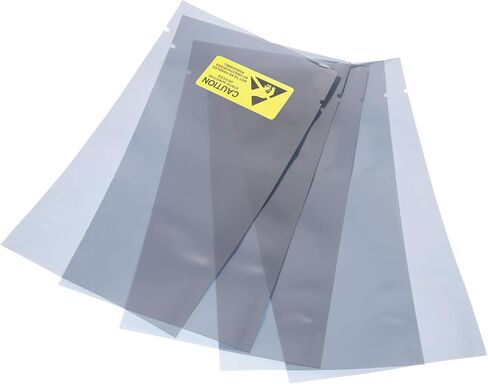 MECCANIXITY Anti Static Bags Shielding Bag 100pcs 3.5x6inch(9x15cm) Open Top with Labels for Hard Drive HDD SSD in Saudi Arabia