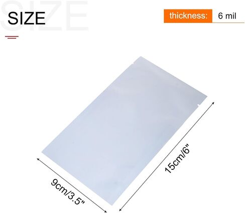 MECCANIXITY Anti Static Bags Shielding Bag 100pcs 3.5x6inch(9x15cm) Open Top with Labels for Hard Drive HDD SSD in Saudi Arabia