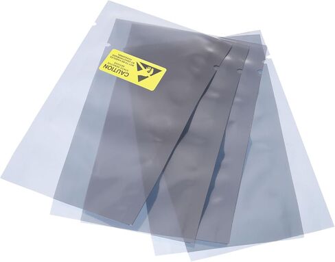 MECCANIXITY Anti Static Bags Shielding Bag 100pcs 3.5x6inch(9x15cm) Open Top with Labels for Hard Drive HDD SSD in Saudi Arabia