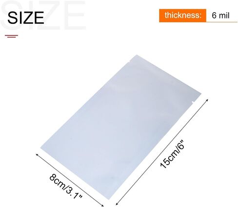 MECCANIXITY Anti Static Bags Shielding Bag 100pcs 3.5x6inch(9x15cm) Open Top with Labels for Hard Drive HDD SSD in Saudi Arabia