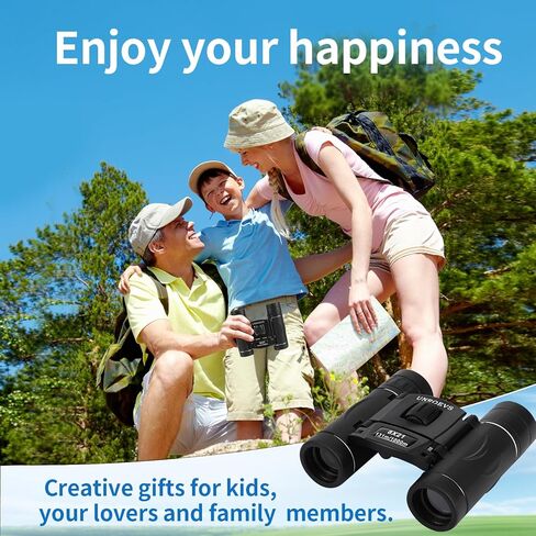Small Binoculars for Adults and Kids,Pocket Compact Binoculars for Bird Watching,Mini Lightweight High Powered Folding Binoculars for Cruise Ship,Traveling by UNROEVS.(Black,8X21 in Kuwait