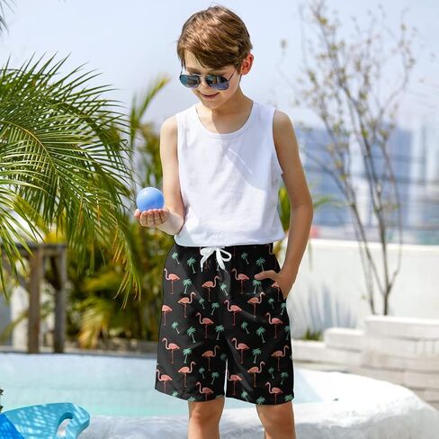uideazone Big Boys Swimming Trunks Funny 3D All Over Print Blue Skull Bathing Suit Swimwear Stylish Shark Swimsuit Activities Shorts with Mesh Lining in Saudi Arabia
