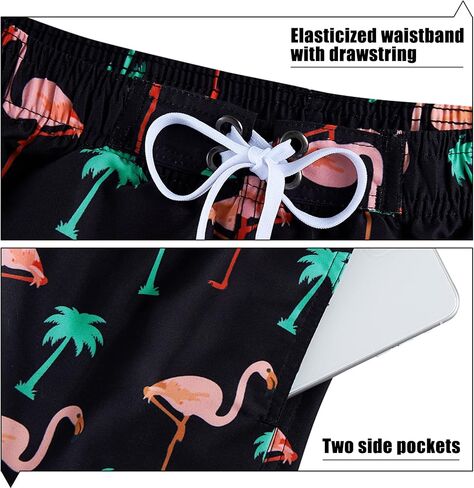 uideazone Big Boys Swimming Trunks Funny 3D All Over Print Blue Skull Bathing Suit Swimwear Stylish Shark Swimsuit Activities Shorts with Mesh Lining in Saudi Arabia