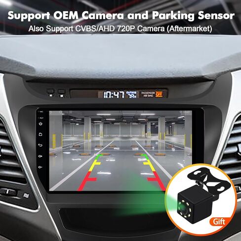 4+64G Android 13 Double Din Car Stereo for Hyundai Elantra 2014 2015 2016 with 9 Inch Touchscreen Radio Built-in Wireless Carplay/Android Auto/GPS/Bluetooth/FM/AUX-in/Steering Wheel Controls in Saudi Arabia