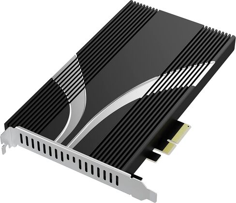 بطاقة SABRENT M.2 NVMe SSD إلى PCIe x16 بدون أدوات (AIC) مع مبدد حراري من الألومنيوم، ومحول M.2 PCIe لمحركات الأقراص SSD Gen5 PCIe 5.0، متوافق مع الإصدارات السابقة مع أجيال PCIe السابقة (EC-TFPE) in Kuwait