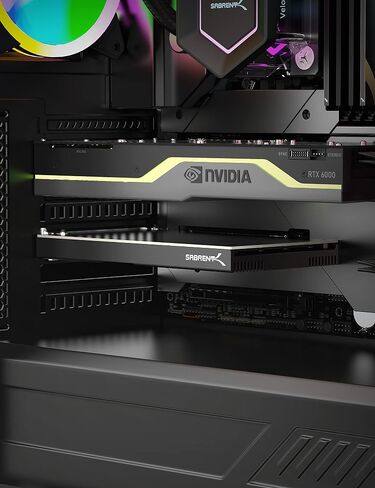 بطاقة SABRENT M.2 NVMe SSD إلى PCIe x16 بدون أدوات (AIC) مع مبدد حراري من الألومنيوم، ومحول M.2 PCIe لمحركات الأقراص SSD Gen5 PCIe 5.0، متوافق مع الإصدارات السابقة مع أجيال PCIe السابقة (EC-TFPE) in Kuwait