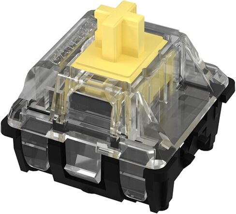 GATERON KS-15 Optical Yellow Keyboard Switches, 35gf RGB LED Infrared Path Linear Key Switches for Mechanical Keyboard (35PCS, Yellow) in Saudi Arabia