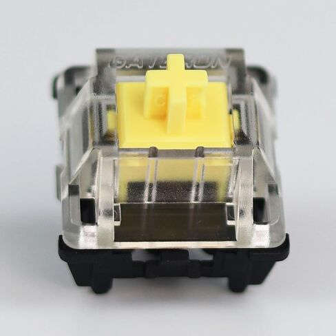 GATERON KS-15 Optical Yellow Keyboard Switches, 35gf RGB LED Infrared Path Linear Key Switches for Mechanical Keyboard (35PCS, Yellow) in Saudi Arabia