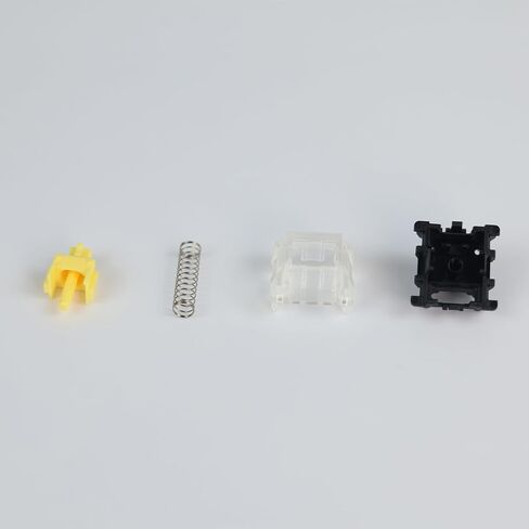 GATERON KS-15 Optical Yellow Keyboard Switches, 35gf RGB LED Infrared Path Linear Key Switches for Mechanical Keyboard (35PCS, Yellow) in Saudi Arabia