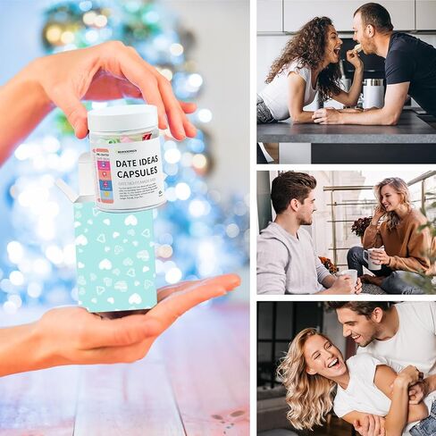 HIONXMGA 90pcs Love Capsule Letters Message in a Plastic Bottle, Cute Couple Gifts for Girlfriend Boyfriend Him Her Mom Birthday Anniversary Valentines Mothers Day Gifts in Saudi Arabia
