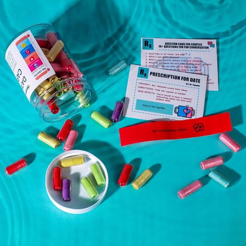 HIONXMGA 90pcs Love Capsule Letters Message in a Plastic Bottle, Cute Couple Gifts for Girlfriend Boyfriend Him Her Mom Birthday Anniversary Valentines Mothers Day Gifts in Saudi Arabia