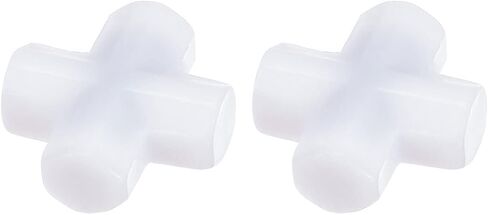 YOKIVE 2 Pcs Magnetic Stir Bar, PTFE Coated Cross Type Stirrer | Great for Lab Liquid Solution Stirring Mixing Spinning(White, 0.79-Inch) in Kuwait