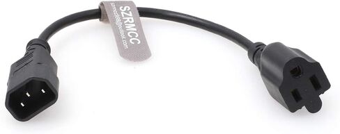 SZRMCC UPS PDU Electrical Equipment Server IEC320 C14 to NEMA 5-15R 10A 250V Power Cord Extension Cable (3Pcs) in Saudi Arabia