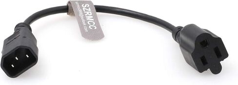 SZRMCC UPS PDU Electrical Equipment Server IEC320 C14 to NEMA 5-15R 10A 250V Power Cord Extension Cable (3Pcs) in Saudi Arabia