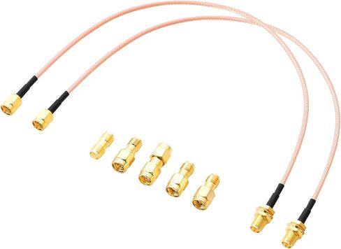 Anina 2-Pack 12 بوصة SMA ذكر إلى SMA أنثى RF كابل محوري RG316 هوائي تمديد سلك الكابل مع 5 قطع RF طقم محول محوري لـ 3G/4G/5G WiFi LTE Router Gateway Cellular Ham Radio Camera in Saudi Arabia