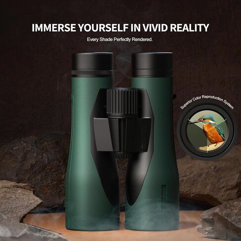 مناظير Star Cloud 15X55 UHD خفيفة الوزن للبالغين مع محول هاتف مطور، مناظير كبيرة مقاومة للماء IPX7 لمشاهدة الطيور والصيد والمشي لمسافات طويلة ومشاهدة النجوم (10X50) in Kuwait