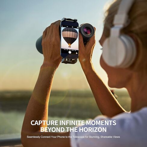 مناظير Star Cloud 15X55 UHD خفيفة الوزن للبالغين مع محول هاتف مطور، مناظير كبيرة مقاومة للماء IPX7 لمشاهدة الطيور والصيد والمشي لمسافات طويلة ومشاهدة النجوم (10X50) in Kuwait