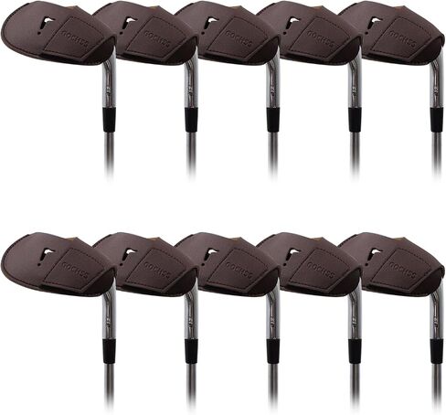 I Golf Iron Headcovers 10pcs PU Fit Both Right-Handed Clubs Golf Club Protector for Titleist Callaway Ping Taylormade Fit More Brands Golf Iron.（Yellow） in Saudi Arabia