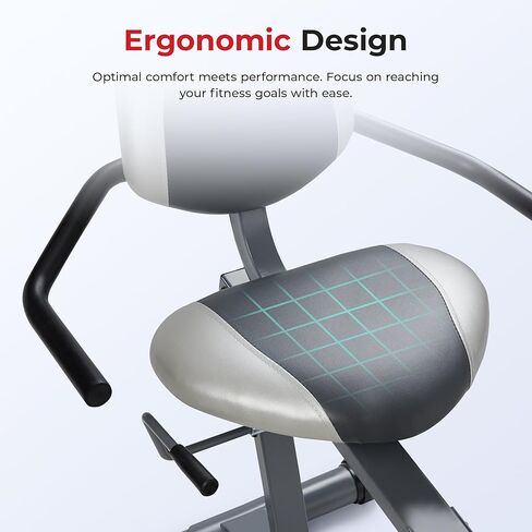 دراجة صني هيلث اند فيتنس كروس ترينر المغناطيسية مع تمارين الذراع - SF-RB4936، فضي in Kuwait
