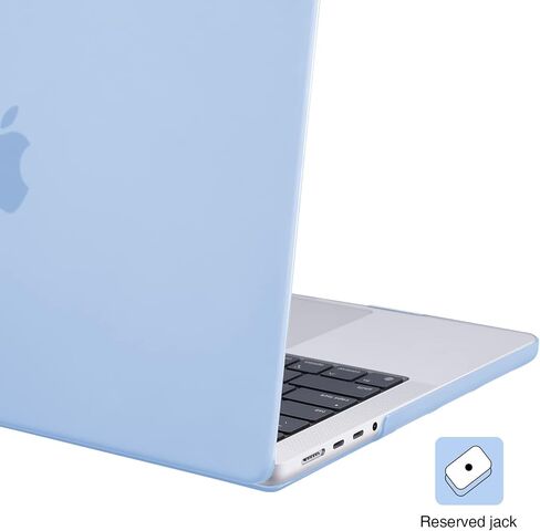 EooCoo [Ultra Thin Armor] Case Compatible with MacBook Pro 16 inch 2024-2021 M3 M2 M1 A2991 A2780 A2485, [Same as Bare MacBook] [Anti-Fingerprint] Protective Hard Shell&Keyboard Skin, Ice Frost Clear in Saudi Arabia