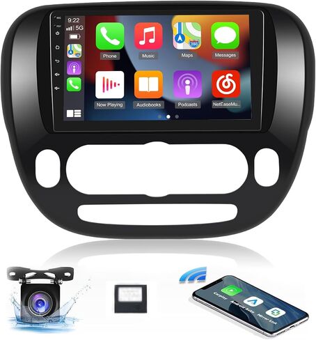 [2+64G] راديو سيارة Android 13 لسيارة KIA Soul 2014-2019 - تشغيل لاسلكي وAndroid Auto - راديو بشاشة لمس 9 بوصة مع EQ/WiFi/GPS + كاميرا رؤية خلفية AHD in Saudi Arabia