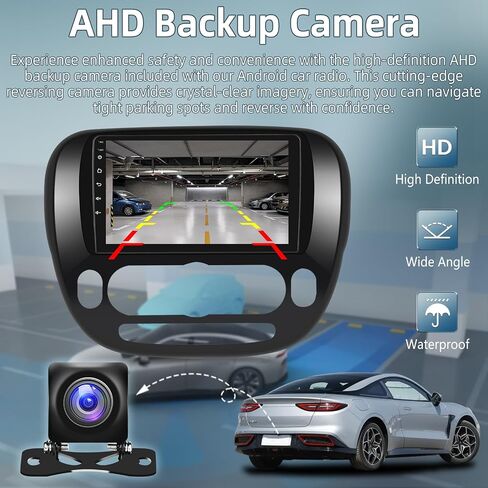 [2+64G] راديو سيارة Android 13 لسيارة KIA Soul 2014-2019 - تشغيل لاسلكي وAndroid Auto - راديو بشاشة لمس 9 بوصة مع EQ/WiFi/GPS + كاميرا رؤية خلفية AHD in Saudi Arabia