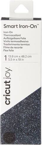 Cricut Smart Iron On (5.5 بوصة × 19 بوصة، وردي فلورسنت لامع) لآلة Joy - قطع بدون حصيرة للأشكال التي يصل طولها إلى 4 أقدام، وقطع متكررة تصل إلى 20 قدمًا in Saudi Arabia