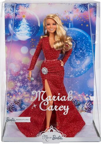 Barbie Signature Doll, Mariah Carey Holiday Collectible in Red Glitter Gown with Silvery Accessories in Saudi Arabia