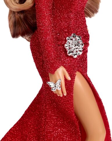 Barbie Signature Doll, Mariah Carey Holiday Collectible in Red Glitter Gown with Silvery Accessories in Saudi Arabia