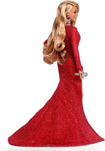 Barbie Signature Doll, Mariah Carey Holiday Collectible in Red Glitter Gown with Silvery Accessories in Saudi Arabia