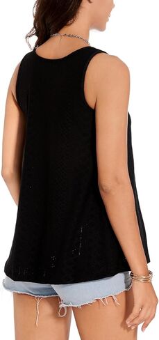 ANYFITTING Women's Built in Bra Tank Top Summer Trendy Tops Flowy Loose Fit Casual Halter Cami Camisole Tops S-3XL in Kuwait