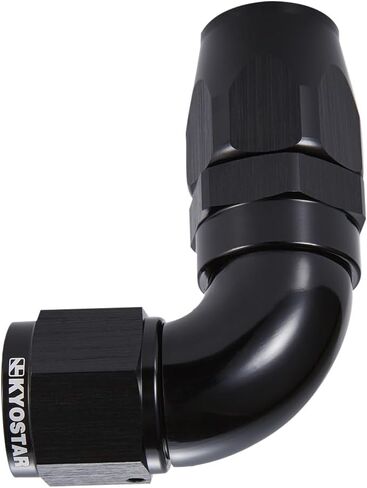 كيوستار ألومنيوم 8AN 45 درجة طرف خرطوم دوار أسود مناسب لخط الوقود المضفر #4415 in Kuwait